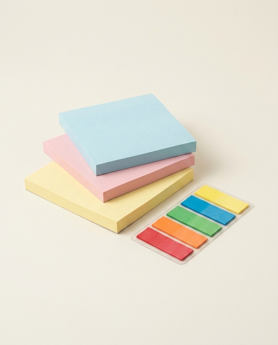 Porsuk Pastel Yapışkan Not ve Sekme Seti